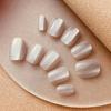 Quiet Moon Nude Cat Eye Glass Bead Nail Art: Handmade, Wearable, Advanced Whitening, Removable Short Stickers