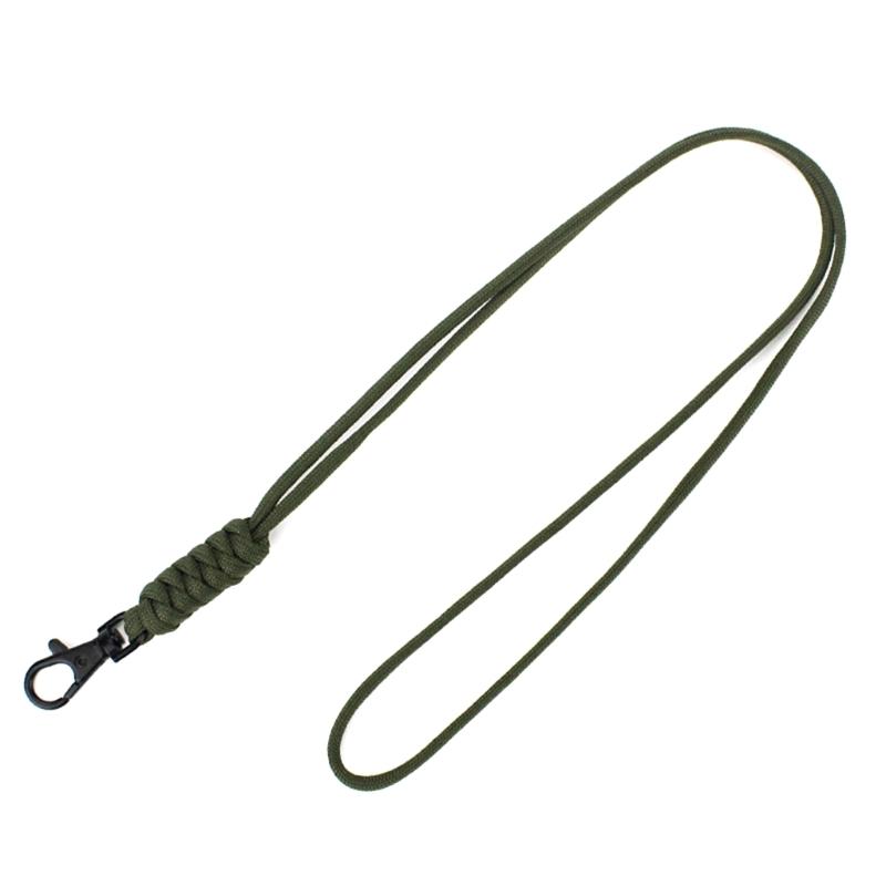 Heavy Duty Paracord Lanyard Necklace Whistles Strap Braided Keychain Lanyard for Outdoor Activities,Camera,Wallets Keys