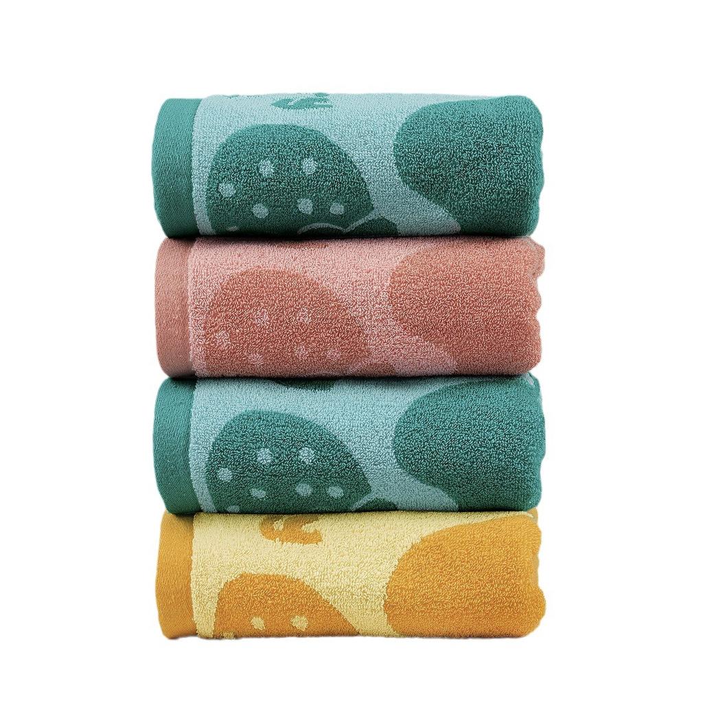 Color yarn pure cotton towel cartoon face wash absorbent towel cotton household wedding