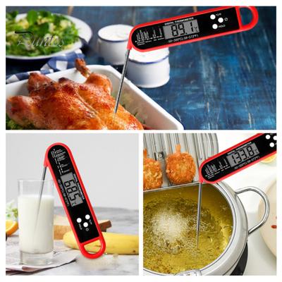Food Thermometer Easy To Read Digital Meat Thermometer Waterproof Foldable Cooking Thermometer for Home Kitchen