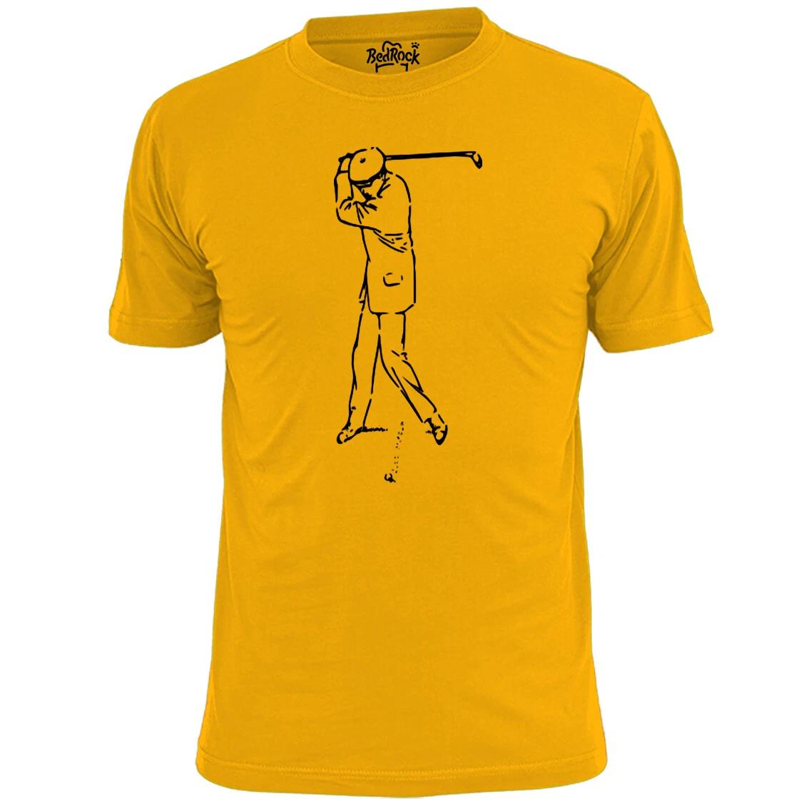 Mens Vintage Golfer Sketch T shirt The Open Masters PGA Woods S