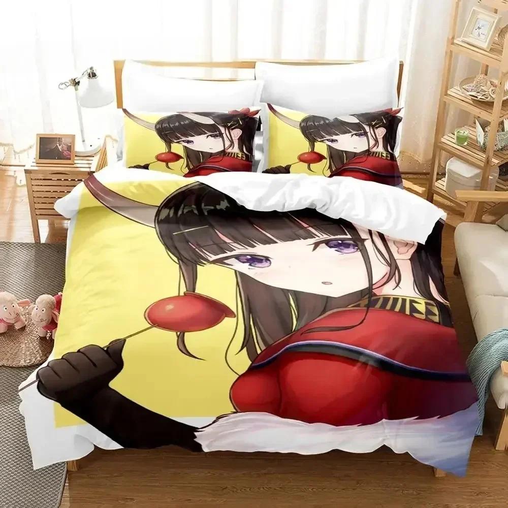 - Azur Lane 3D Bedding Set Single Twin Full Queen King Size Bed Set Adult Kid Bedroom Duvetcover Sets Bed Sheet Set
