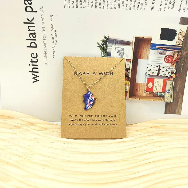 Bohemian Cross-Border Creative Butterfly Wing Pendant Necklace