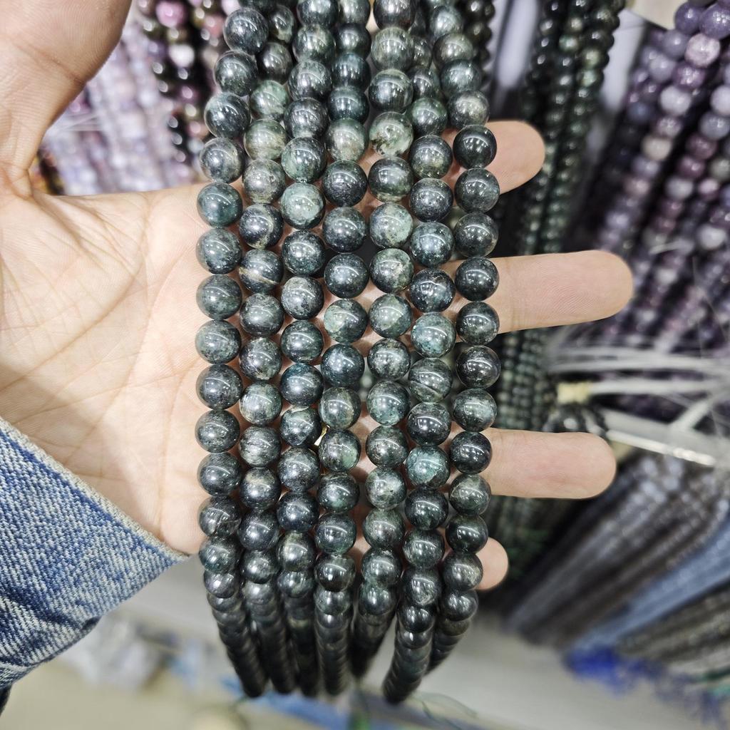 Seria Niebieska Agat Wodny i Niebieski Agat Koronkowy Koraliki z Kamienia Naturalnego do Tworzenia Biżuterii DIY