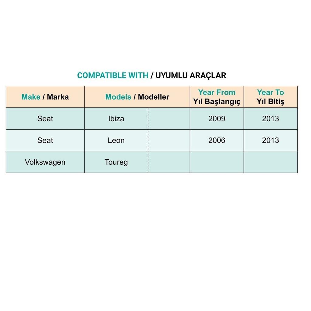 Bumper Grille Clip for Seat Ibiza Leon Volkswagen Toureg - 1 Piece