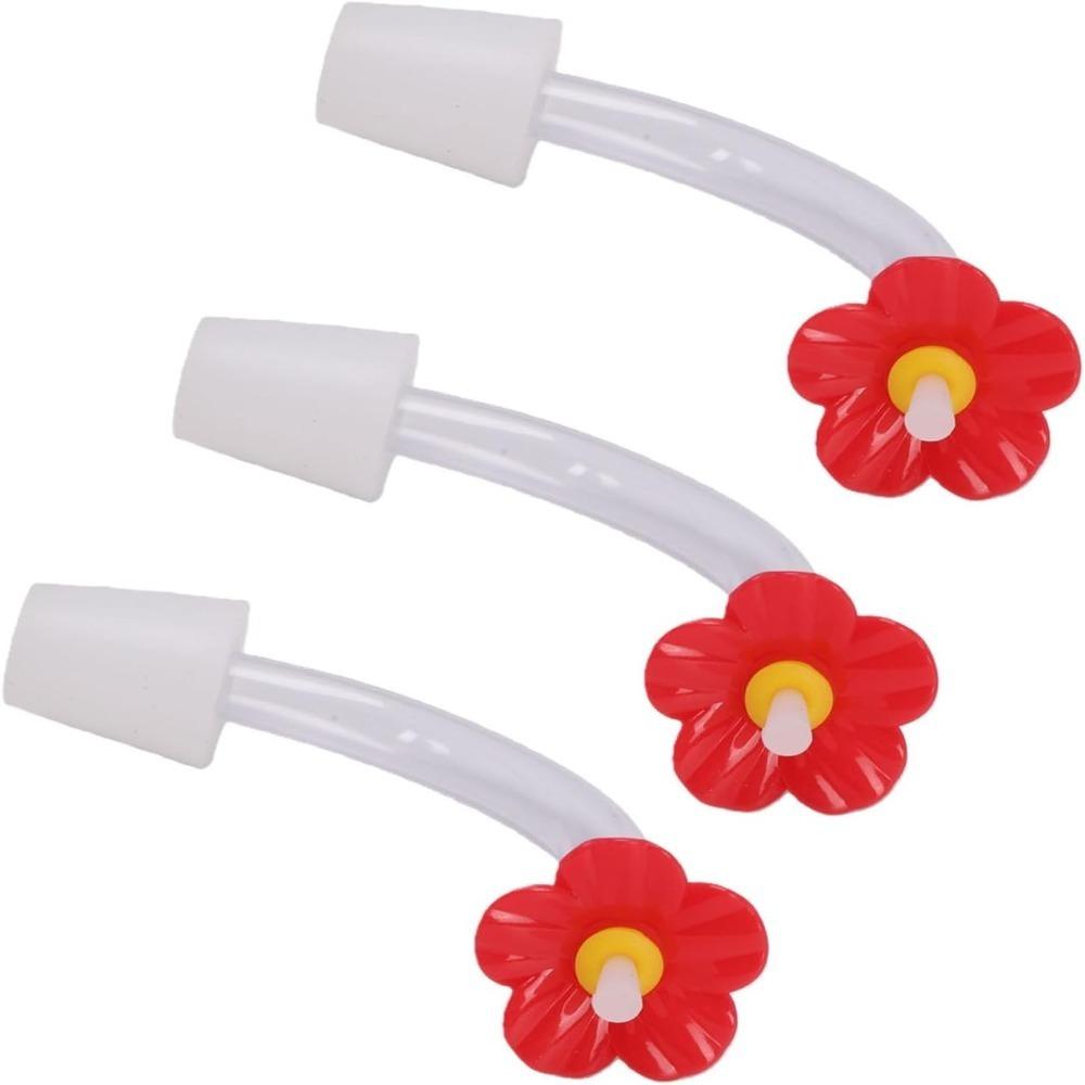 3PCS Rubber Stopper Floral Feeder Tubes ABS DIY Bird Feeder Tubes DIY Custom Feeders