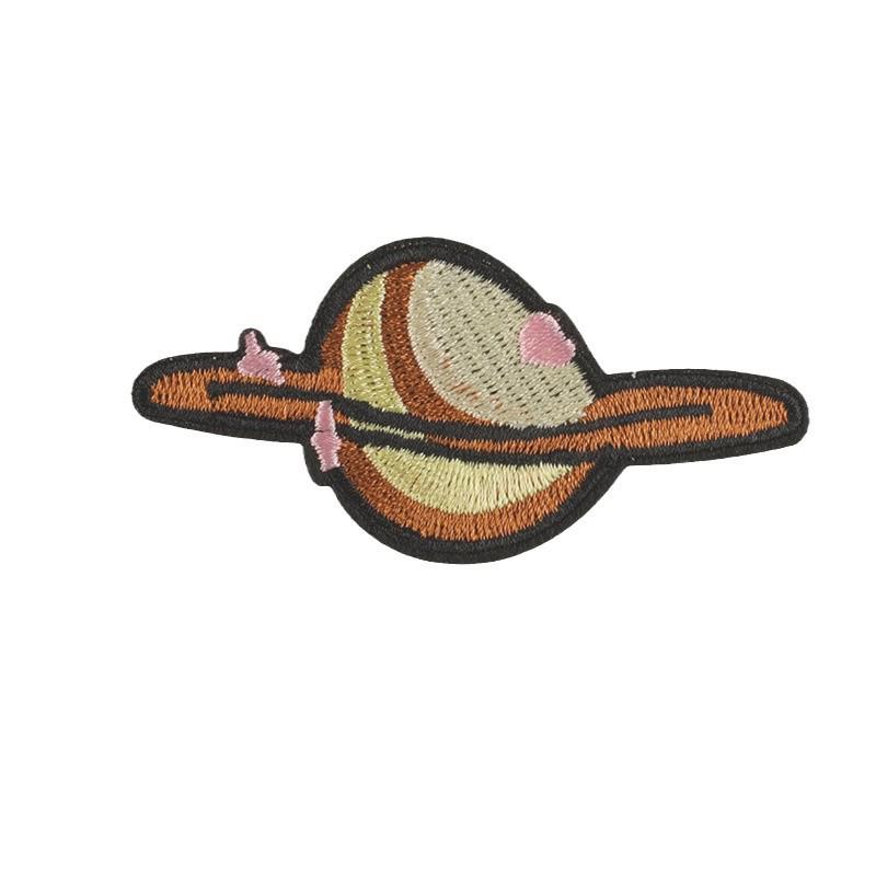 Oryginalna kreskówkowa naszywka haftowana Planeta UFO do samodzielnego wykonania akcesoriów odzieżowych