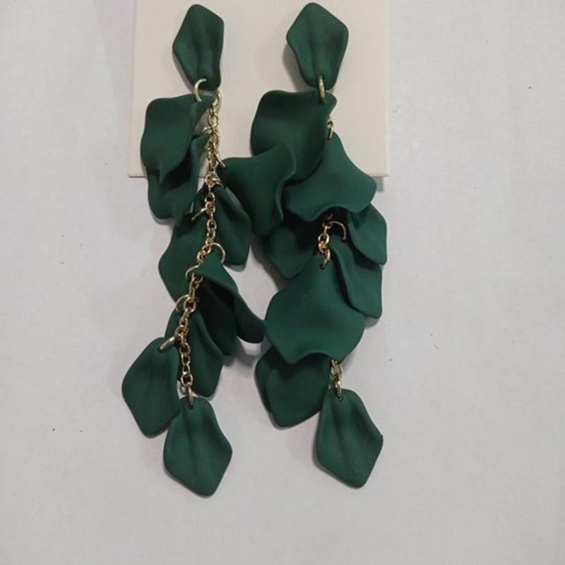 Bohemian Bunte Blumenohrringe Für Damen Mode Blütenblatt-Anhängerohrringe Party Hängeohrringe Schmuck Y2k Accessoires Bijoux