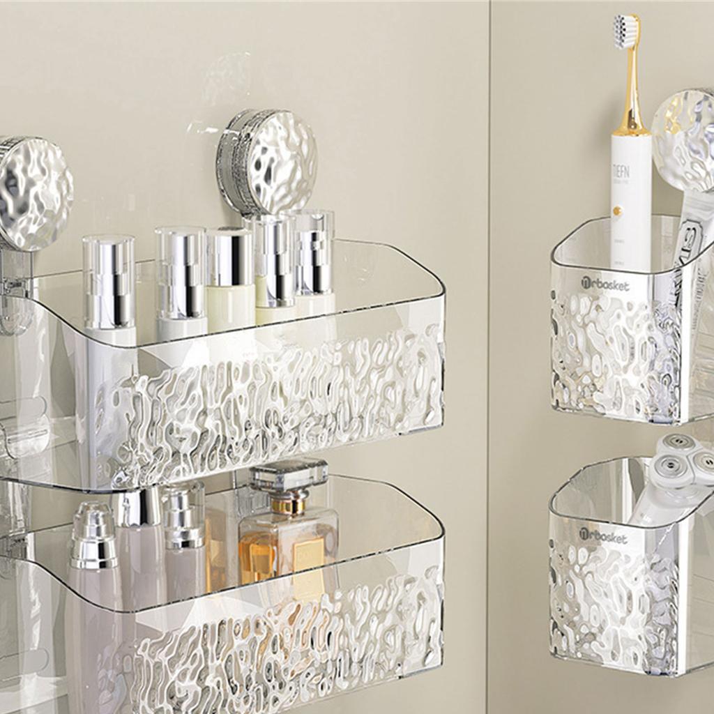 Convenient and Durable Suction Cup Storage Rack Easy To Install Suction Cup Organizer Perfect for Home Office and Car