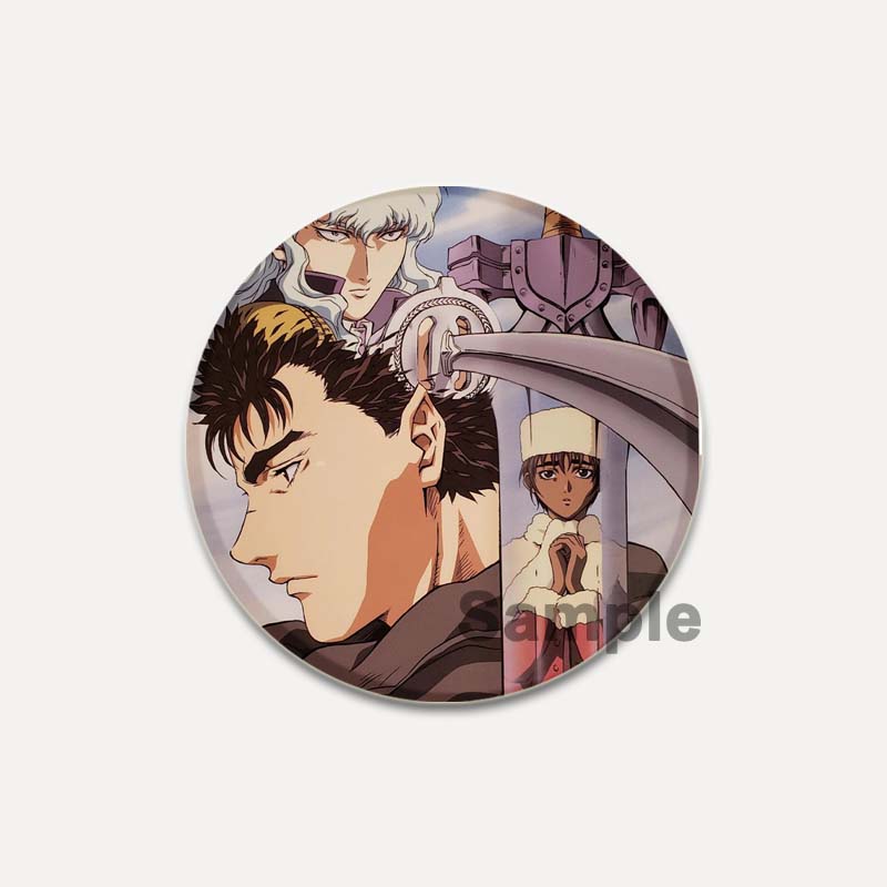 

32/44/58 мм аниме броши BERSERK мультфильм кишки/значок Гриффита на рюкзак одежда круглые булавки ручной работы для подарка аксессуар 58mm