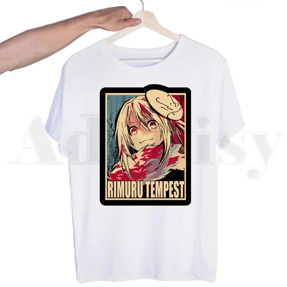 Rimuru Tempest That Time I Got Reincarnated As A Slime T-shirt for Men Short Sleeve T Shirt for Male White T Shirt Women Tees