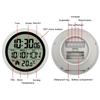 Large Digital Wall Clock with Date Day Temperature Battery Operated Bathroom Clock Shower Clock with Suction Cup Gift