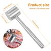 Stainless Steel Meat Mallet Dual Side Loose Meat Mallet Tool Pounding Beef Steak Pork Kitchen Tool Meat Hammer Meat Tenderizer