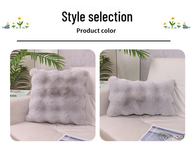 Husă de Pernă Luxoasă din Pluș pentru Fereastră Golfului, Canapea, Sufragerie și Noptieră