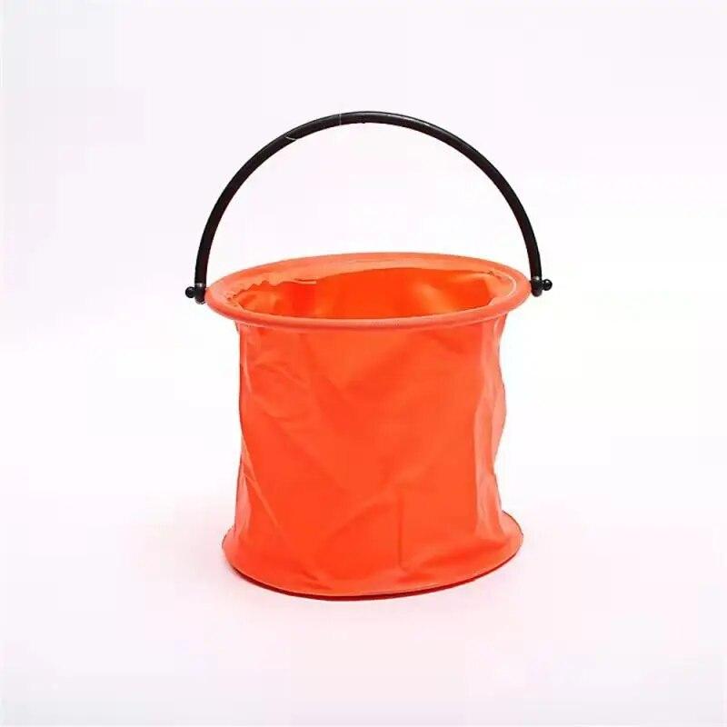 Catching Shrimp Bucket Waterproof Canvas Material Folding Design Simple Shape Outdoor Entertainment And Sports Fishing Supplies