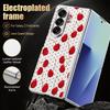 Cherry Fruits Print Case For Samsung Galaxy Z Fold 8 Ultra 7 6 5 Z Fold8 Fold7 Fold6 Luxury Hybrid 3in1 Plating Leather Skin Phone Cover