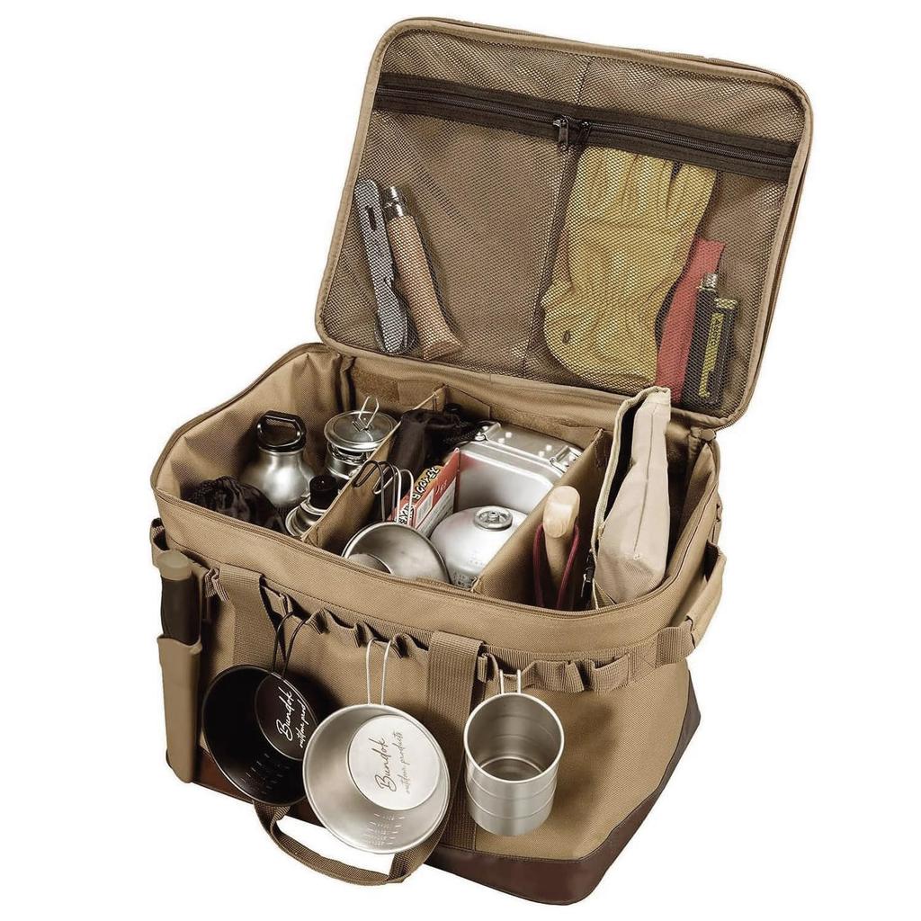 BUNDOK Utrustningsväska BD-911 Campingförvaring Mjuk Typ Brun Standard