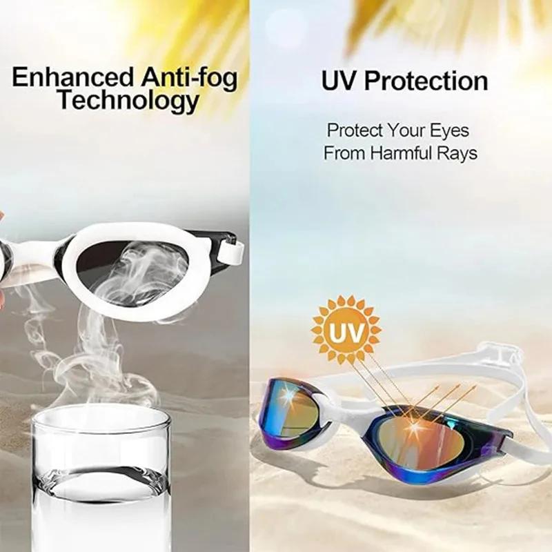 Anti-Fog Competition Swimming Goggles - HD Waterproof Racing Goggles for Kids/Children, Professional Grade Pool Swim Gear