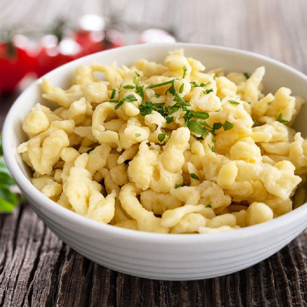 Pastatillagningsverktyg Manuell Nudeltillverkare Pastamaskin Tillverkare Stålprylar Köksverktyg Spätzle P4W0