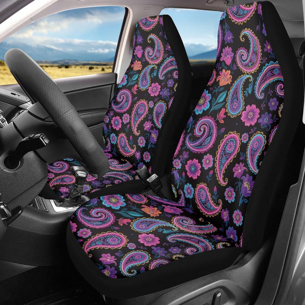 Seat Cover Printed Front Seat Cover Automotive General Polyester Material Washable