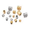 5Pcs/Pack Stainless Steel Cylinder Tube Bead Gold Plated Spacer Beads For DIY Necklace Bracelet Jewelry Making Accessories