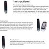 4-in-1 Remote Control Duplicator, Remote Control Duplicator for Cars, Wireless Cloning Key Fob Duplicator, 433MHz Copy Remote Controller, Universal
