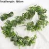 1.8-meter-long Artificial Simulated Eucalyptus Vine, Wedding Arch, Family Party Decoration, Entrance,Thanksgiving Decoration