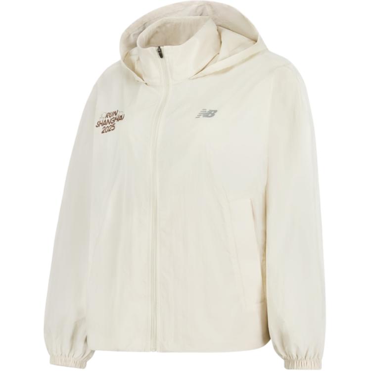 New Balance Jackets & Coats Women s Ecru AWJ51553-LIN S 155
