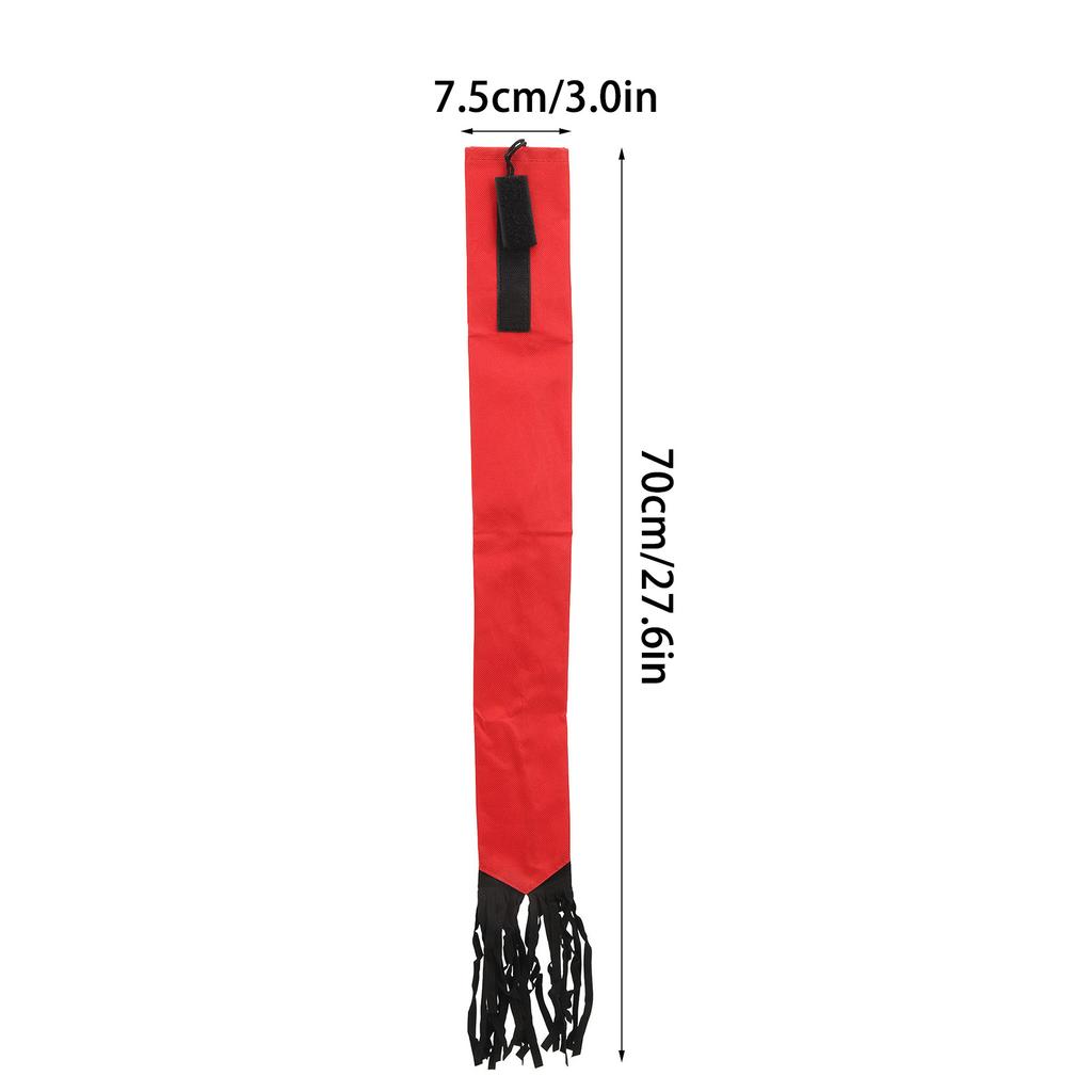 Horse Tail Bag Nonwoven Fabric Waterproof Breathable Horse Tail Protector Guard with Fringe Red