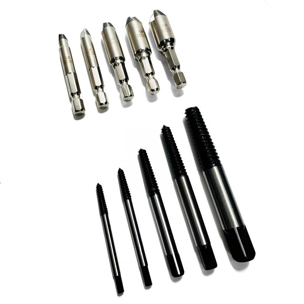 Left Hand Drill Bit Broken Screw Extractor Automotive Maintenance Compact Storage Case Automotive Repair Tool Set