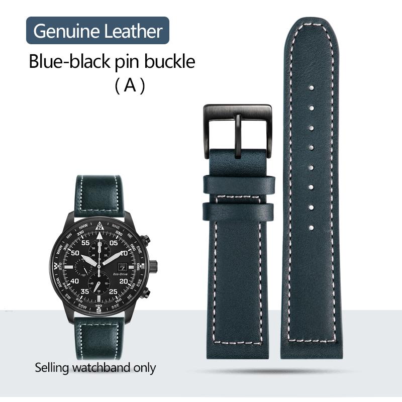 Hochwertiges Armband aus Rindsleder für Citizen CA0690 CA0695-17E CA4500 Armband Herren Stahl Kautschuk Uhrenarmband 20mm 22mm
