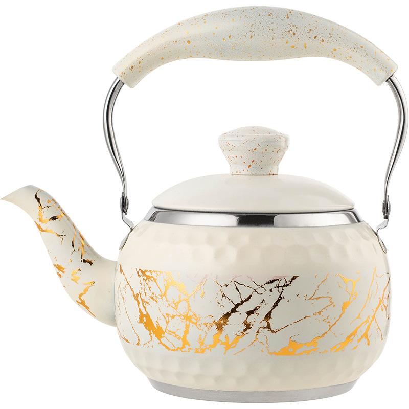 

Kettle Kitchenware Hammer Pattern Creative White Sound Kettle Large Capacity 2L белый