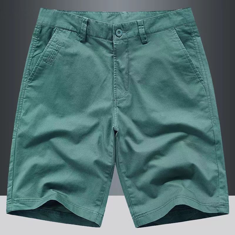 

Summer Cotton Solid Shorts Men High Quality Casual Business Social Elastic Waist Men Shorts Beach Shorts 29 павлин голубой