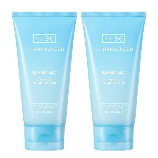 BRING GREEN Bamboo Hyaluronic Acid Moisture Cleansing Foam 120mL x 2 / Single