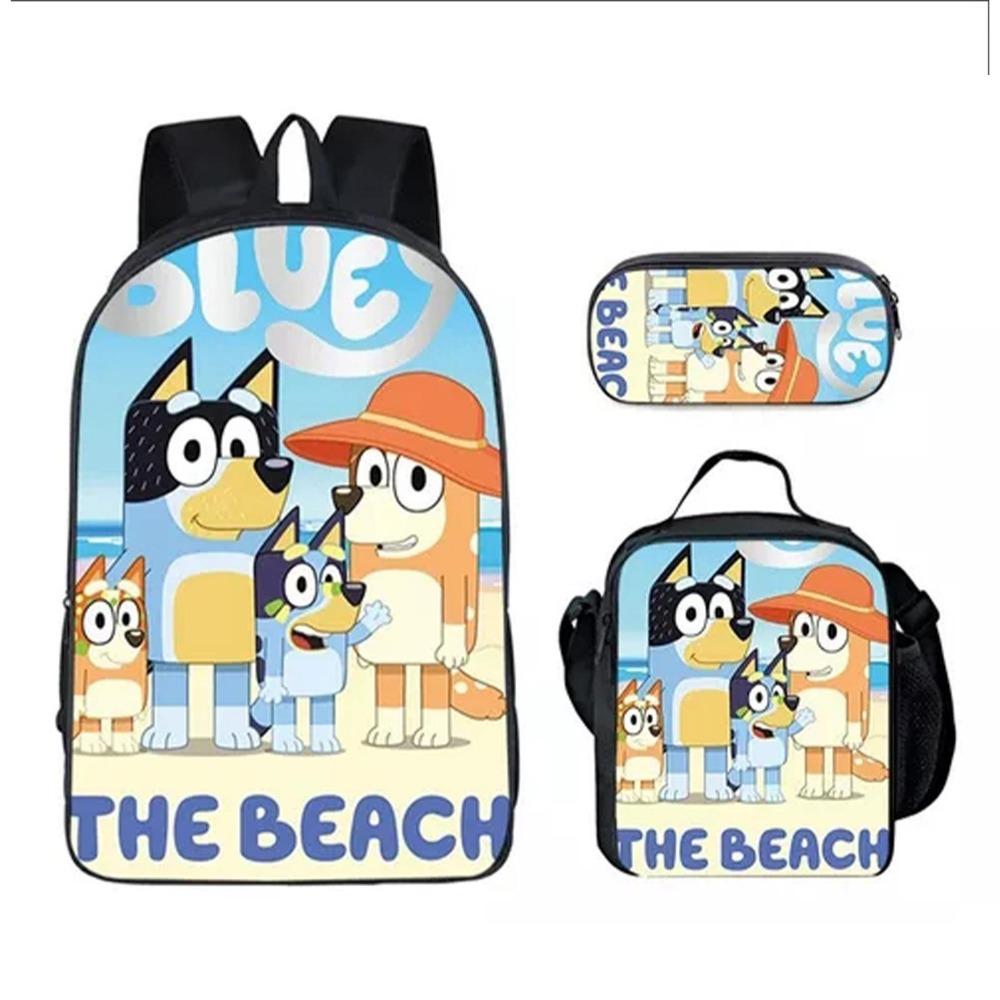 New Bloy Dog Cartoon Elementary School Bag Pencil Bag Pattern Diversified Backpack