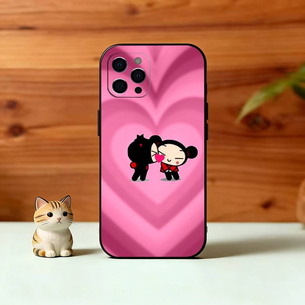 Chinese Doll P-Pucca Phone Case For iPhone 17, 16,15,14,13,12,11 Plus,Pro Max, Others Soft Black Cover