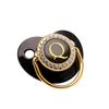 Cross-Border Baby Pacifier with 26 Black Diamond Letters