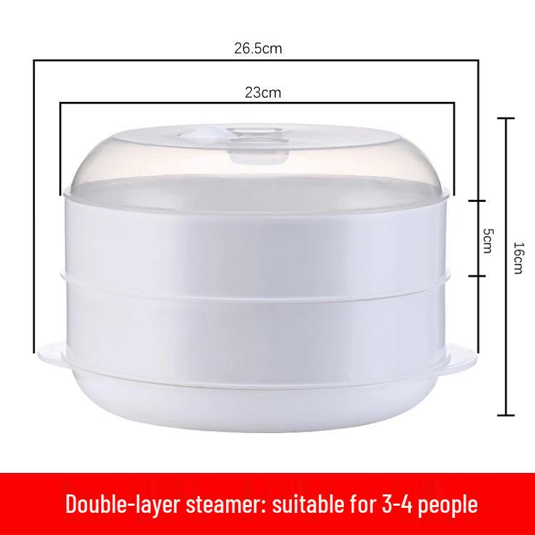 

Многоярусная пароварка для микроволновой печи для булочек и блюд