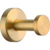 2025 Brushed Gold Bathroom Towel Hook, SUS 304 Stainless Steel Round Coat Robe Hanger, Contemporary Decorative Toilet Kitchen Wall Mounted Clothes Rac