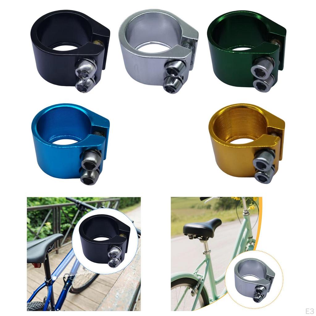 Seat Tube Clamp 1.13 inch High Performance Easy to Install Component Cycling Tightener Clip Road