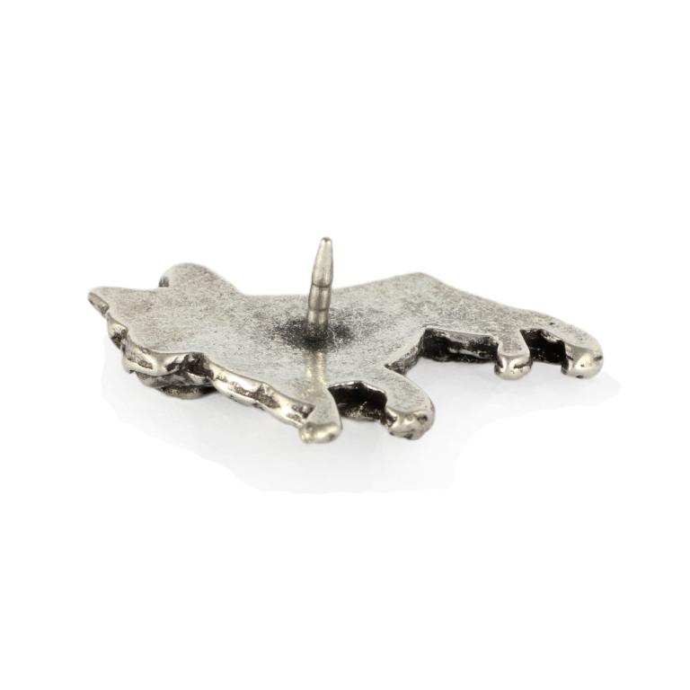 Bouledogue Francese, Frenchie I - Spilla per cane placcata argento, spilla elegante, decorazione per bavero di giacca della marca Art-Dog