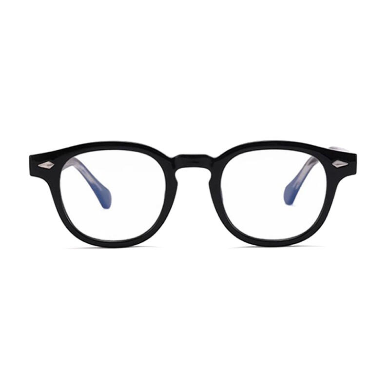 Neo Retro 83100 Horn-Rimmed Glasses Silver Black