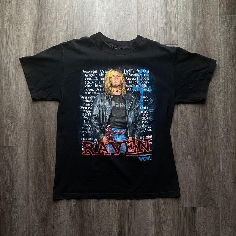 Vintage 1998 WCW Raven Wrestling TShirt  Vintage 90s Pro Wrestling Shirt Unisex T-Shirt XXXL