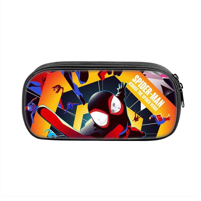 Spider Man Large Capacity Nylon Pencil Case For Students And Kids