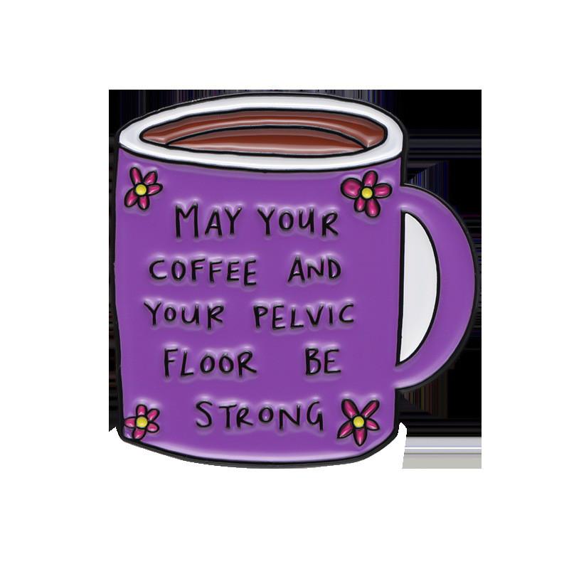 

Элегантная красочная брошь в виде чайной чашки, шикарная металлическая булавка с художественными геометрическими формами для стилизации, универсальная XZ8708