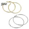 Earrings 1 Pair Big Hoop for Women Girls Round Jewelry