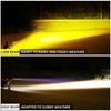 Car Work LIghts Motorcycle LED Dual Color Mini Lens Headlight Driving Light Fog Lamps Motorcycle Headlights SUV UTV Spotlight