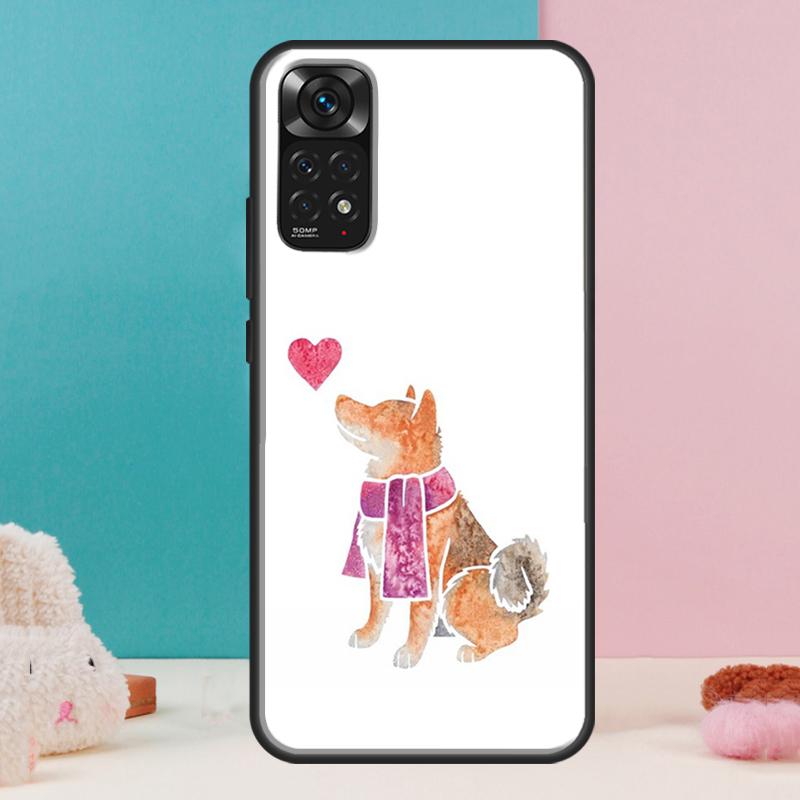 Cute Shiba Inu Case For Xiaomi Redmi Note 13 12 Pro 14 11 9 10 9S 10S 11S 12S Redmi 14C 13C 10C 12C Cover