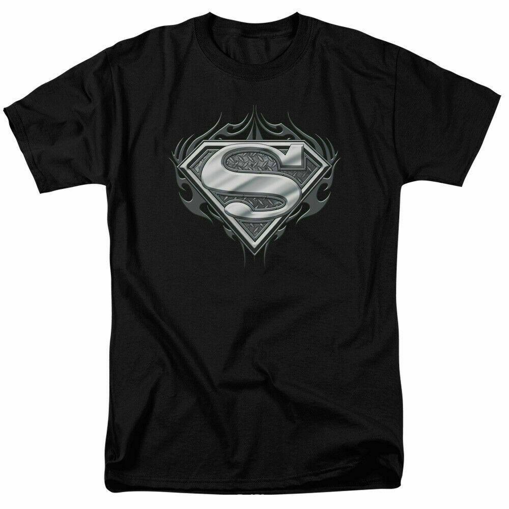 

26 Biker Metal Superman Logo T Shirt Licensed Comic Book Movie Tee Black Unisex T-Shirt S разноцветный