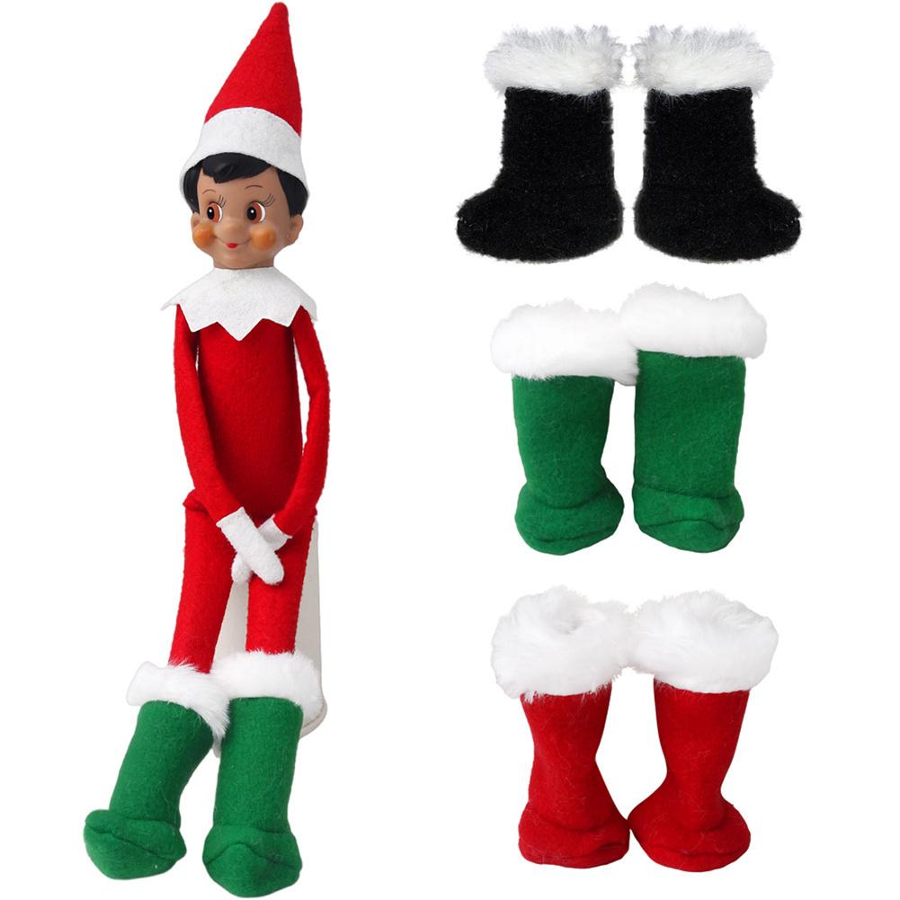 1 Pair Sock Christmas Elf Doll Clothes Sock Skirt Pants Hoodie Baby Toy Accessories Birthday Gift